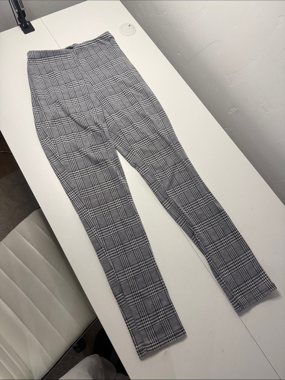 Fashion Nova Gray Plaid Leggings
